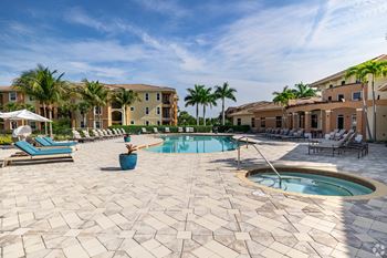 Resort-style swimming pool
